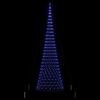 vidaXL Albero di Natale LED con 555 LED Blu 500 cm Metallo