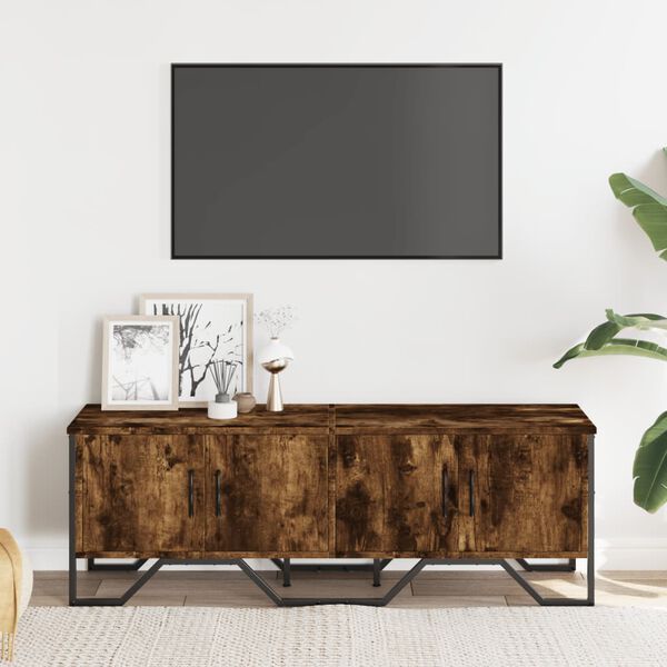 vidaXL Mobile Porta TV Rovere Fumo 122x34x41 cm in Legno Multistrato