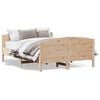 vidaXL Letto senza Materasso 120x190 cm in Legno Massello di Pino