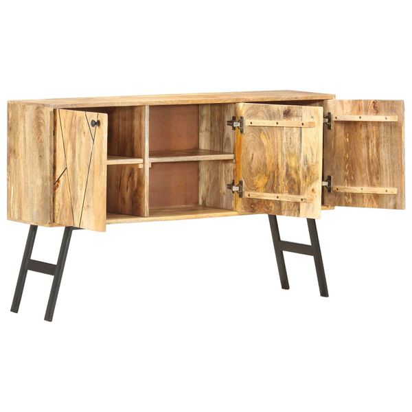 vidaXL Credenza 118x30x75 cm in Legno Massello di Mango