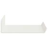 vidaXL Mensola sospesa 3 pcs Bianco 40 x 9 x 2,5 cm Acciaio