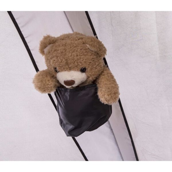 DERYAN Zanzariera a Tenda per Letto 200x90x110 cm Argento