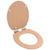 vidaXL Tavoletta WC Coperchio Chiusura Morbida MDF Design a Bamb&ugrave;