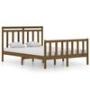 vidaXL Giroletto ambra in Legno Massello 120x190 cm Small Double