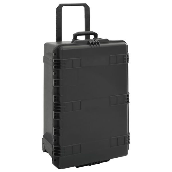 vidaXL Valigetta da Volo Portatile Nera 79,5x52x39 cm in PP