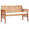 vidaXL Panca da Giardino a 3 Posti 150 cm in Legno Massello di Acacia