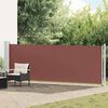 vidaXL Tenda Laterale Retrattile per Patio 140x600 cm Marrone
