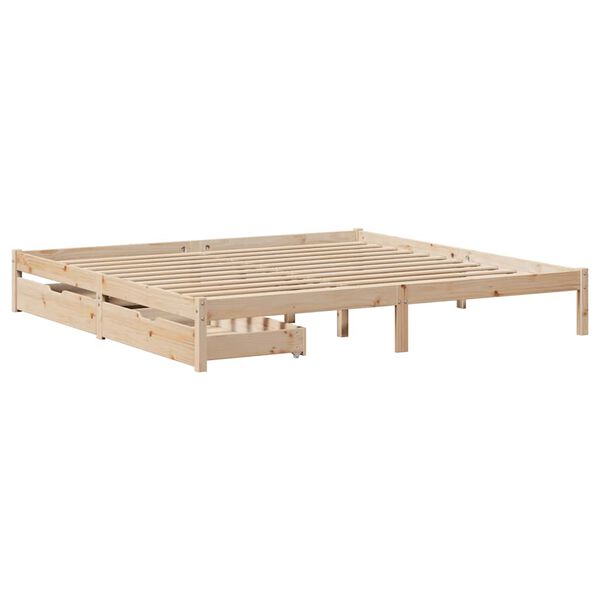 vidaXL Letto senza Materasso 180x200 cm in Legno Massello di Pino