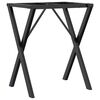 vidaXL Telaio Gambe a X per Tavolo da Pranzo 40x40x73 cm in Acciaio