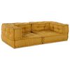 vidaXL Pouf Modulare Giallo 140x70x36 in Tessuto