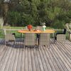 vidaXL Set Mobili da Pranzo da Esterni 7 pz in Polyrattan Antracite