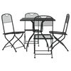 vidaXL Set da Pranzo da Giardino 5pz Antracite in Rete Metallica