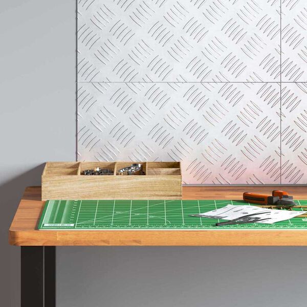 vidaXL Gradini per Scale 4 pcs Argento 40 x 20 cm Alluminio