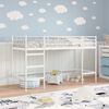 vidaXL Struttura del letto loft per bambini Bianco 74,5 x 190 cm