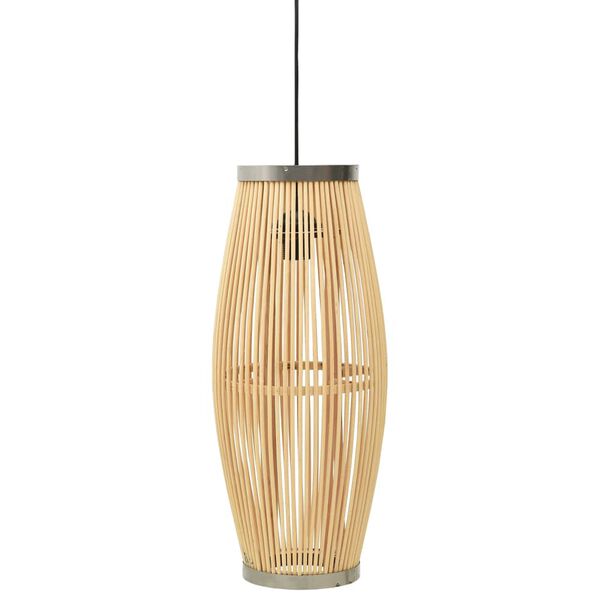 vidaXL Lampadario da Soffitto in Salice 40 W 21x50 cm Ovale E27
