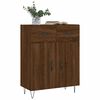 vidaXL Credenza Rovere Marrone 69,5x34x90 cm in Legno Multistrato
