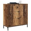 vidaXL Credenza Legno vecchio 79,5 x 33 x 82 cm Legno multistrato