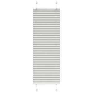 vidaXL Tenda Plissettata Grigio Chiaro 40x100 cm Larghezza Tessuto