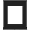 vidaXL Cornice per Camino Rovere Nero 75x20x87,5 cm in Truciolato