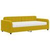 vidaXL Divano Letto con Materasso Giallo 90x200 cm in Velluto