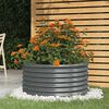 vidaXL Vaso Giardino Acciaio Zincato 80x80x36cm Antracite