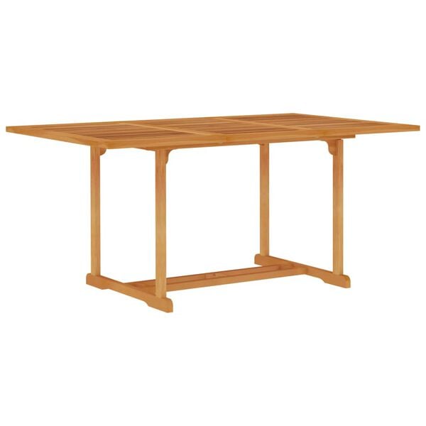 vidaXL Set da Pranzo da Giardino 5 pz in Legno Massello di Teak