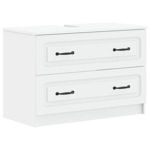 vidaXL Armadio per Lavabo da Bagno UTRECHT Bianco 82 x 41 x 56 cm
