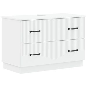vidaXL Armadio per Lavabo da Bagno HOORN Bianco 82 x 41 x 56 cm