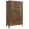 vidaXL Credenza Rovere Fumo 70x31x115 cm in Legno Multistrato