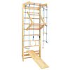 vidaXL Set da Arrampicata per Interni con Scalette e Anelli in Legno
