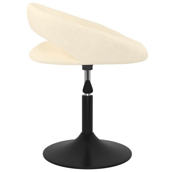 vidaXL Sgabello da Bar Crema in Velluto