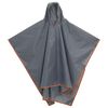 vidaXL Poncho Antipioggia Cappuccio Design 2 in 1 Arancione 223x145 cm