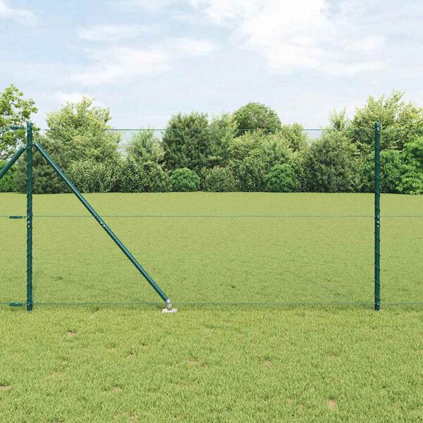 vidaXL Palo della recinzione Verde 10 x 1,4 m (rete 13 mm)