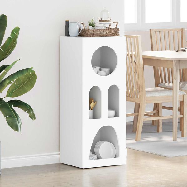 vidaXL Credenza Bianco 40 x 35 x 100.5 cm Legno multistrato