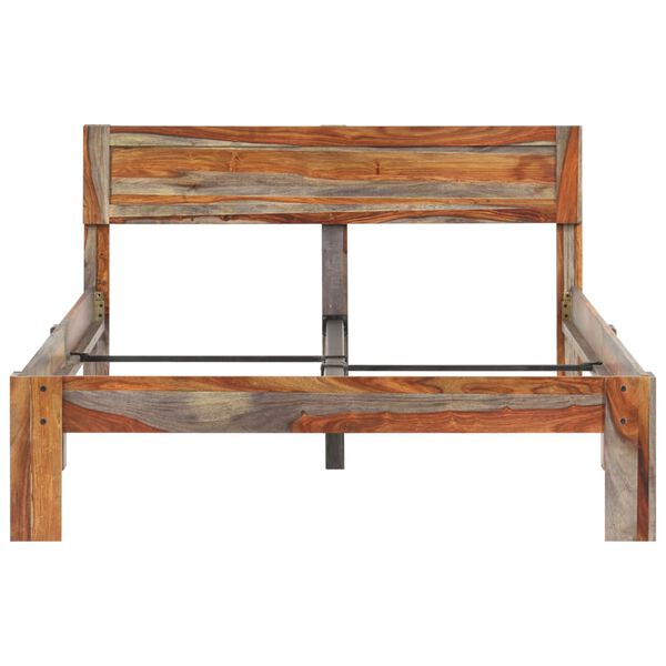 vidaXL Giroletto senza Materasso Ambrato in Legno Massello 120x200 cm