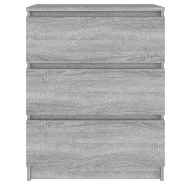 vidaXL Credenza Grigio Sonoma 60x35x76 cm in Legno Multistrato