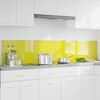vidaXL Rivestimento da Cucina 2 pcs Giallo 100 x 40 cm vetro temperato