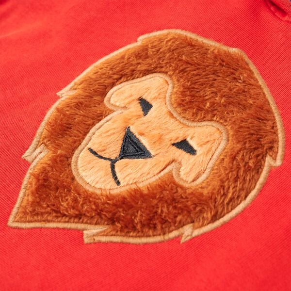 Felpa con Cappuccio da Bambino Rossa 140