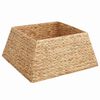 vidaXL Collare per Albero di Natale Quadrato Marrone 60 x 60 x 28 cm