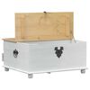 vidaXL storage box con cassetto Bianco 90 x 78 x 45 cm Pino massello