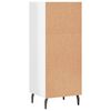 vidaXL Credenza Bianco Lucido 34,5x32,5x90 cm in Legno Multistrato