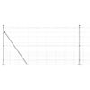 vidaXL Recinzione Metallica Saldato con Base in Cemento 25 x 1,2 m