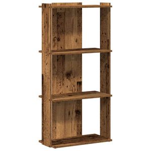 vidaXL Libreria a 3 Ripiani Legno Vecchio 60x30x120 cm in Truciolato
