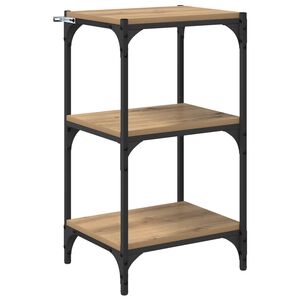 vidaXL Armadio per Libri rovere artigianale 40 x 33 x 70,5 cm