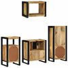 vidaXL Set di mobili per il bagno 4 pcs Legno di mango massello