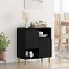 vidaXL Credenza Rovere nero 35 x 60 x 70 cm Legno multistrato
