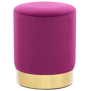 vidaXL Sgabello Viola e Oro in Velluto 28 x 36 cm