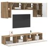 vidaXL Set mobile TV 5 pcs Rovere Sonoma Legno multistrato