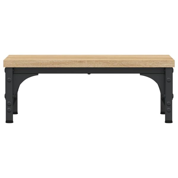 vidaXL Supporto per Monitor Rovere Sonoma 37x23x14cm Legno Multistrato
