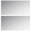 vidaXL Gradini per Scale 2 pcs Argento 100 x 50 cm Alluminio